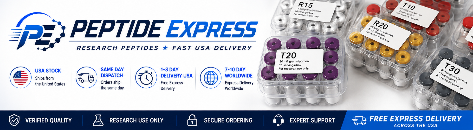 PeptideExpress supplier banner